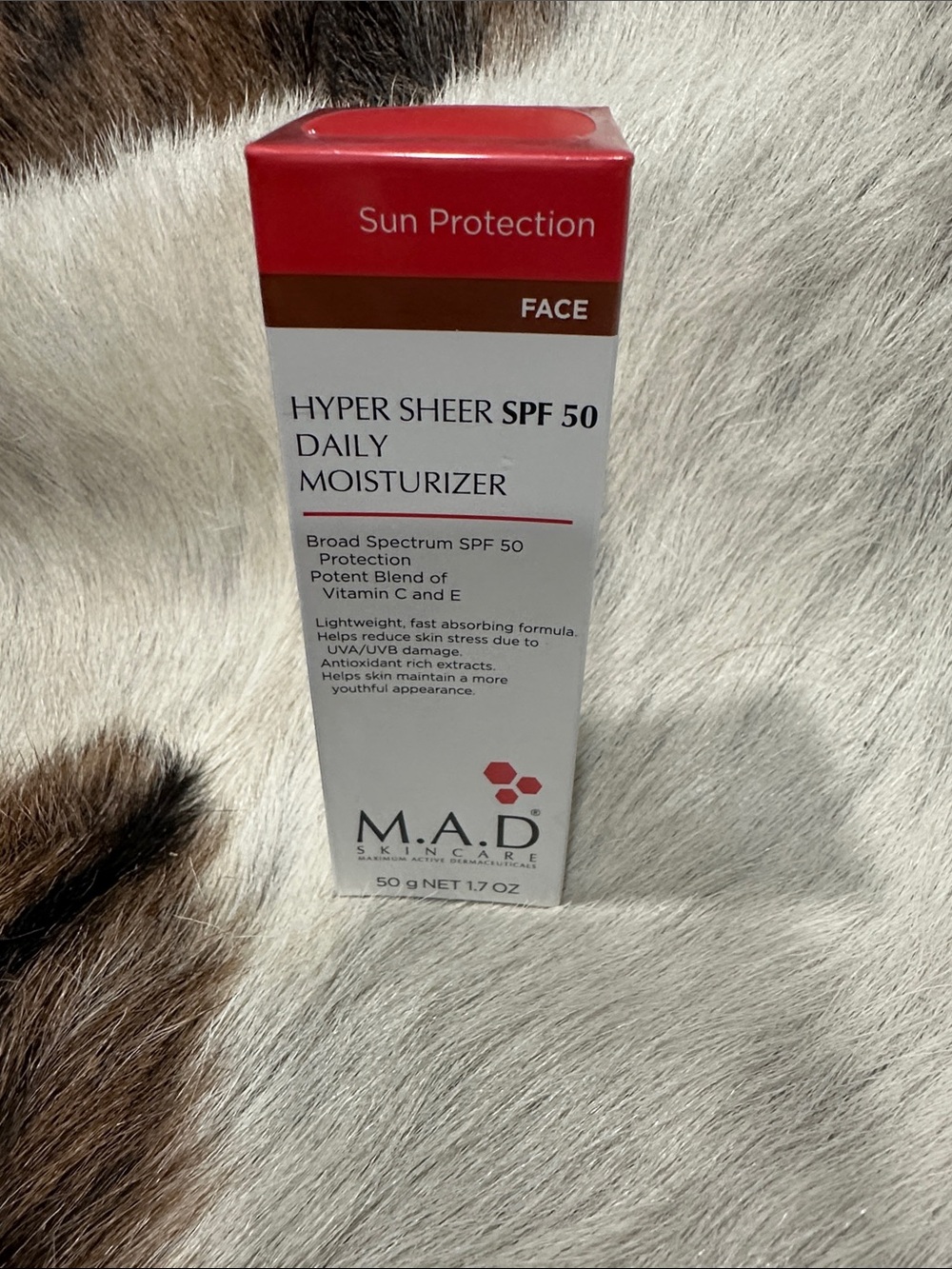 M.A.D. Skincare Hyper Sheer SPF 50 Daily Moisturizer - 1.7 oz